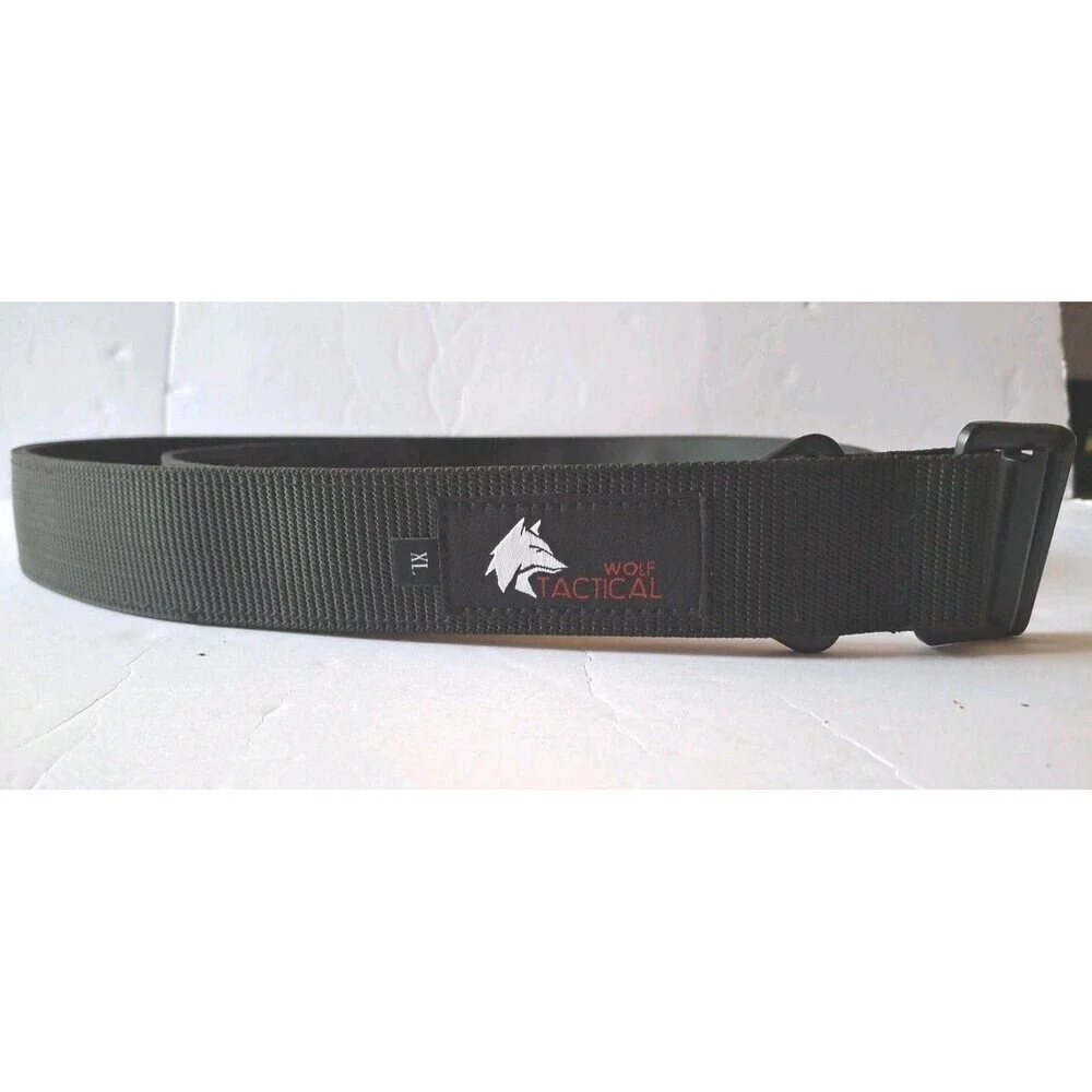 WOLF TACTICAL Molle Duty Belt Sz XL Tactical Gun Belt Quick Release Combat Belt